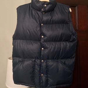 Vintage North Face navy puffer vest